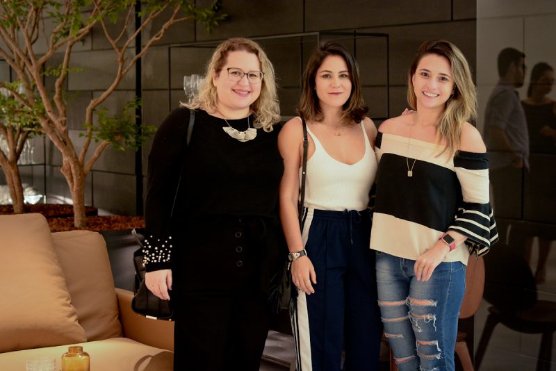 Marcela Gouveia com as sócias da We Arquitetos, Camila Horta e Eduarda Jungmann. Fotos: Jose Brito