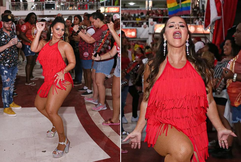 Viviane Araujo Arrasa Em Noite De Samba Na Quadra Do Salgueiro