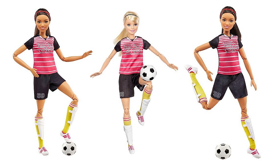 Barbie Dreamhouse Adventures Conjunto de jogos de futebol de boneca