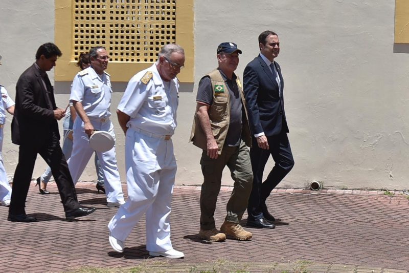 O ministro da Defesa, general Fernando Azevedo e Silva, reuniu-se com o governador Paulo Câmara nesta terça-feira (22) - Foto: Rafael Furtado