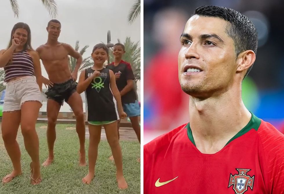 Cristiano Ronaldo joga de ladinho com música que viralizou no Brasil
