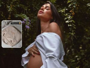 Thaila Ayala mostra mala da maternidade de sua gestação atual, que já completou 9 meses.