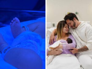 Filha de Viih Tube precisou passar por processo de fototerapia após o parto.