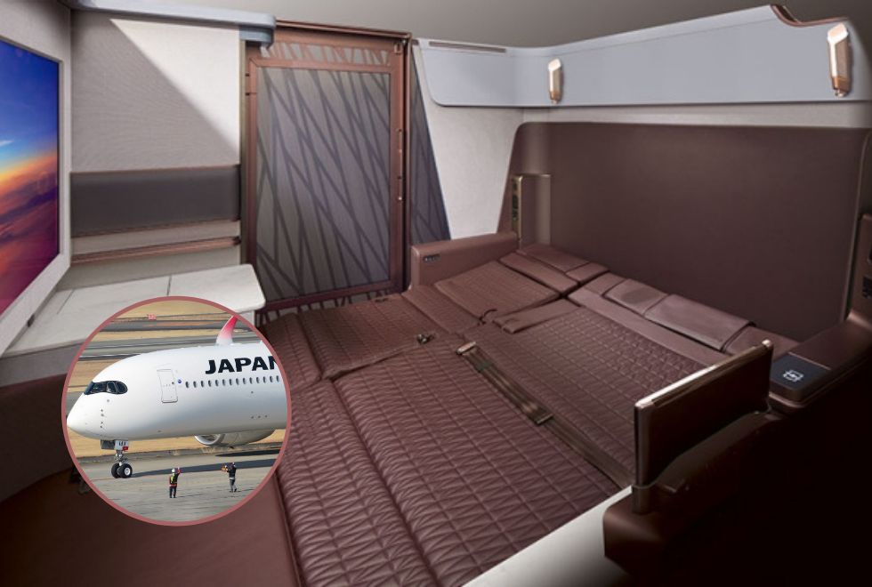 Japan Airlines tem cama de casal e guarda-roupa na primeira classe Japan Airlines