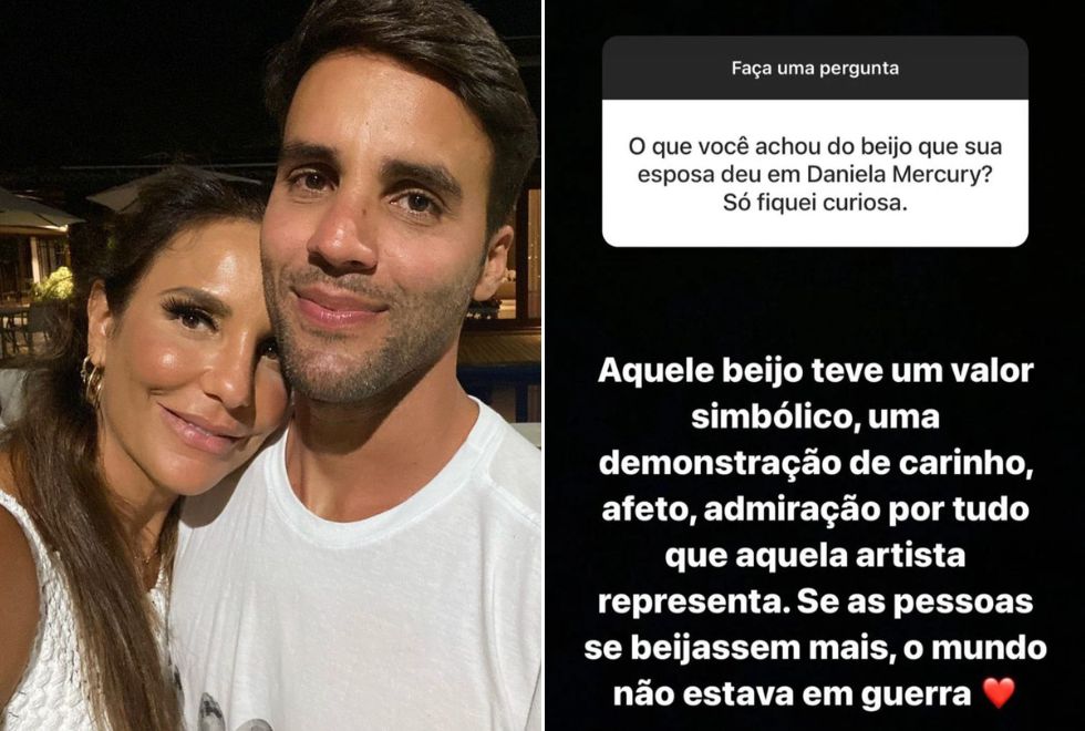 Marido de Ivete fala sobre beijo da cantora em Daniela Mercury Ivete