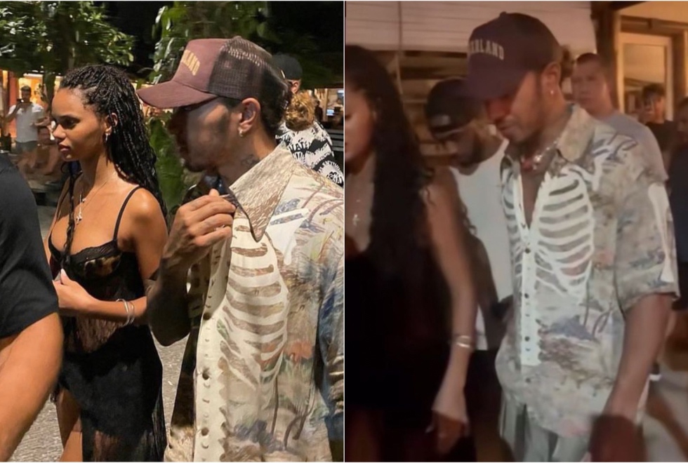 Lewis Hamilton passa o fim de ano na Bahia com modelo brasileira