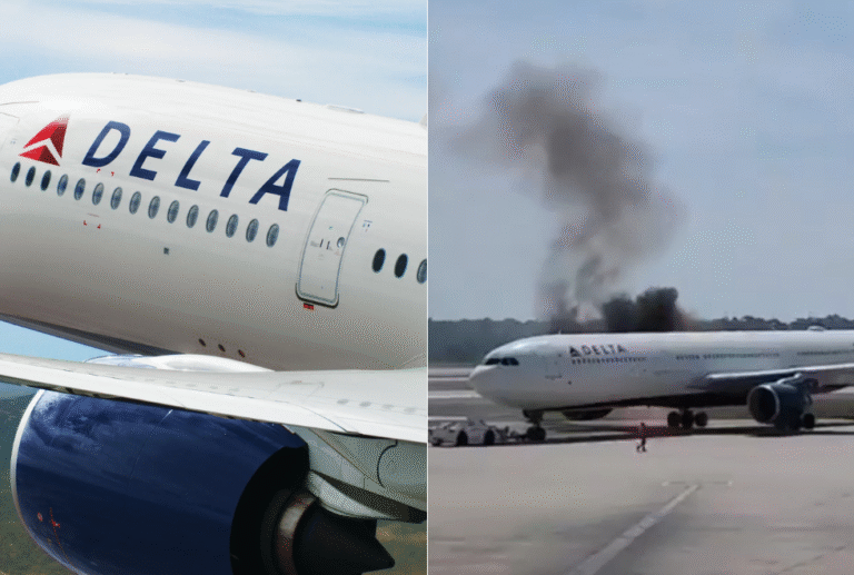 Avião é evacuado após motor pegar fogo, em Orlando