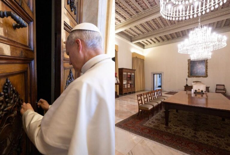 Apartamento papal, selado na morte do Papa Francisco, é reaberto