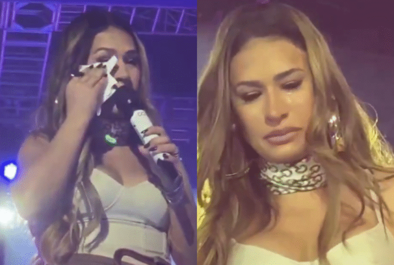 Simone Mendes chora após voz falhar em show: “Não era pra eu estar aqui” simone