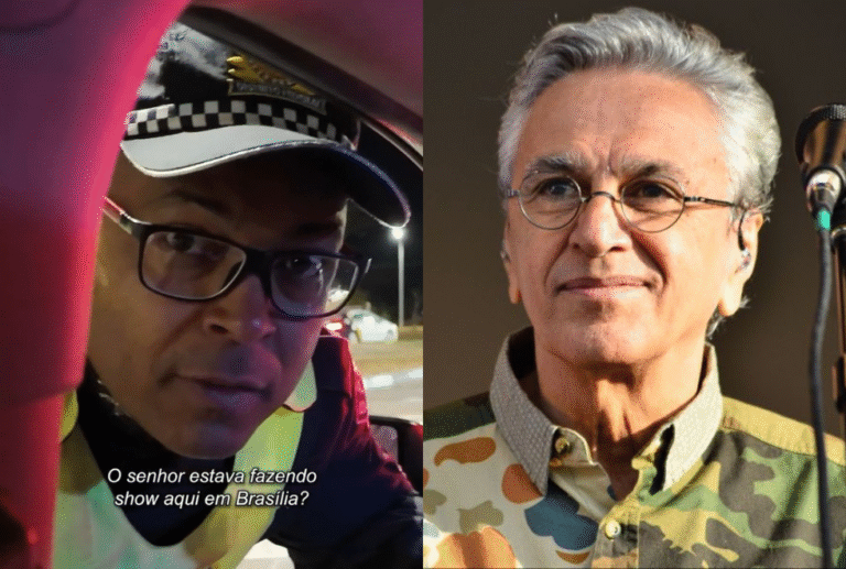 Caetano Veloso é parado em blitz e policial pede beijo: “Que homem cheiroso”