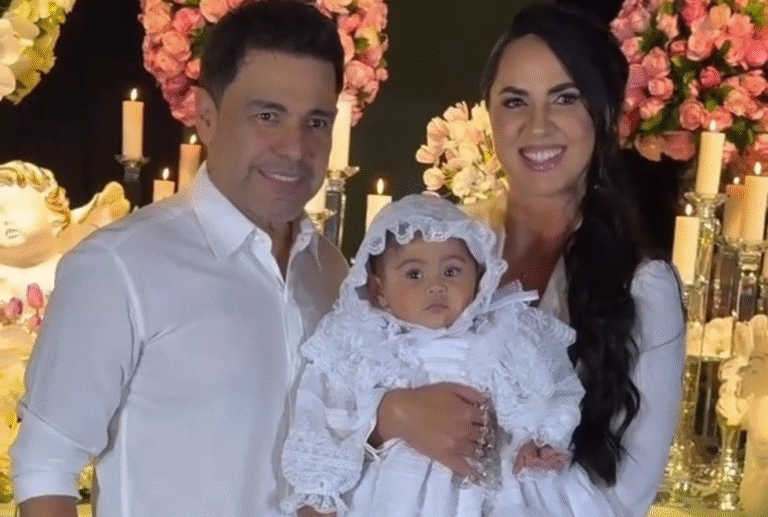 Zezé Di Camargo e Graciele Lacerda celebram batizado da filha, Clara