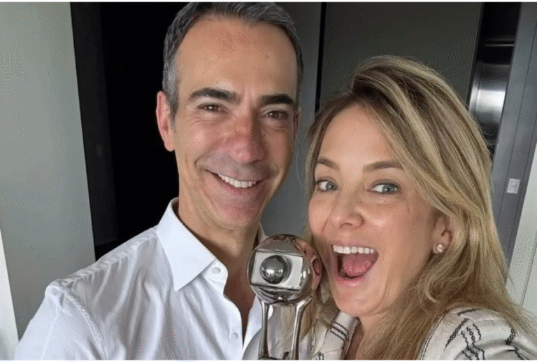 Ticiane Pinheiro celebra ida de César Tralli ao Jornal Nacional: “Ápice da sua carreira”