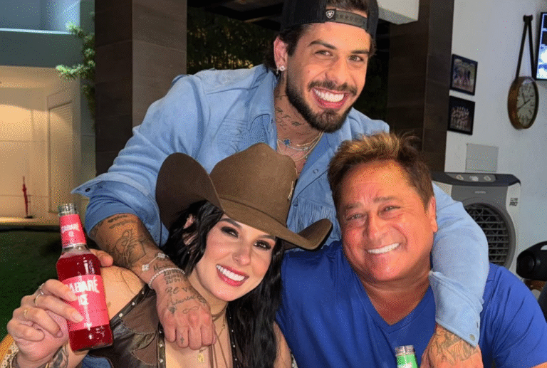 Zé Felipe e Ana Castela se divertem em noite com Leonardo: “Minha família” zé