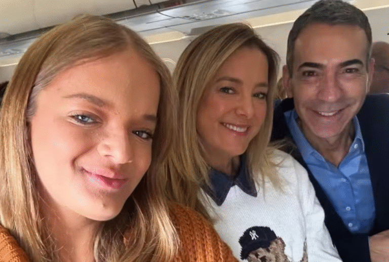 César Tralli viaja com família para o Rio de Janeiro