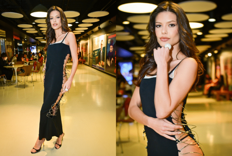 Vitória Strada rouba a cena com look ousado na pré-estreia de ‘Recife Assombrado 2’ vitória