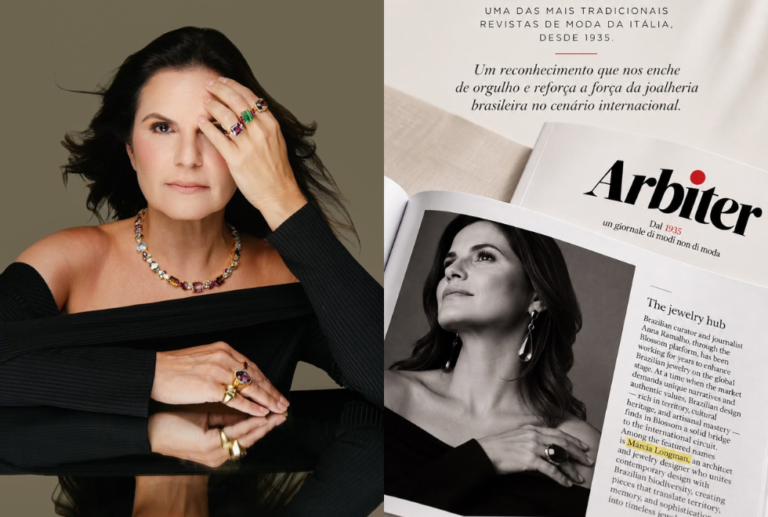 Designer de joias pernambucana Márcia Longman ganha destaque em publicação italiana