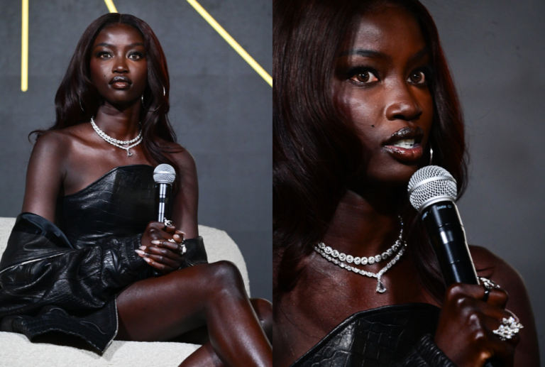 Anok Yai participa de evento em SP após desfile da Victoria’s Secret